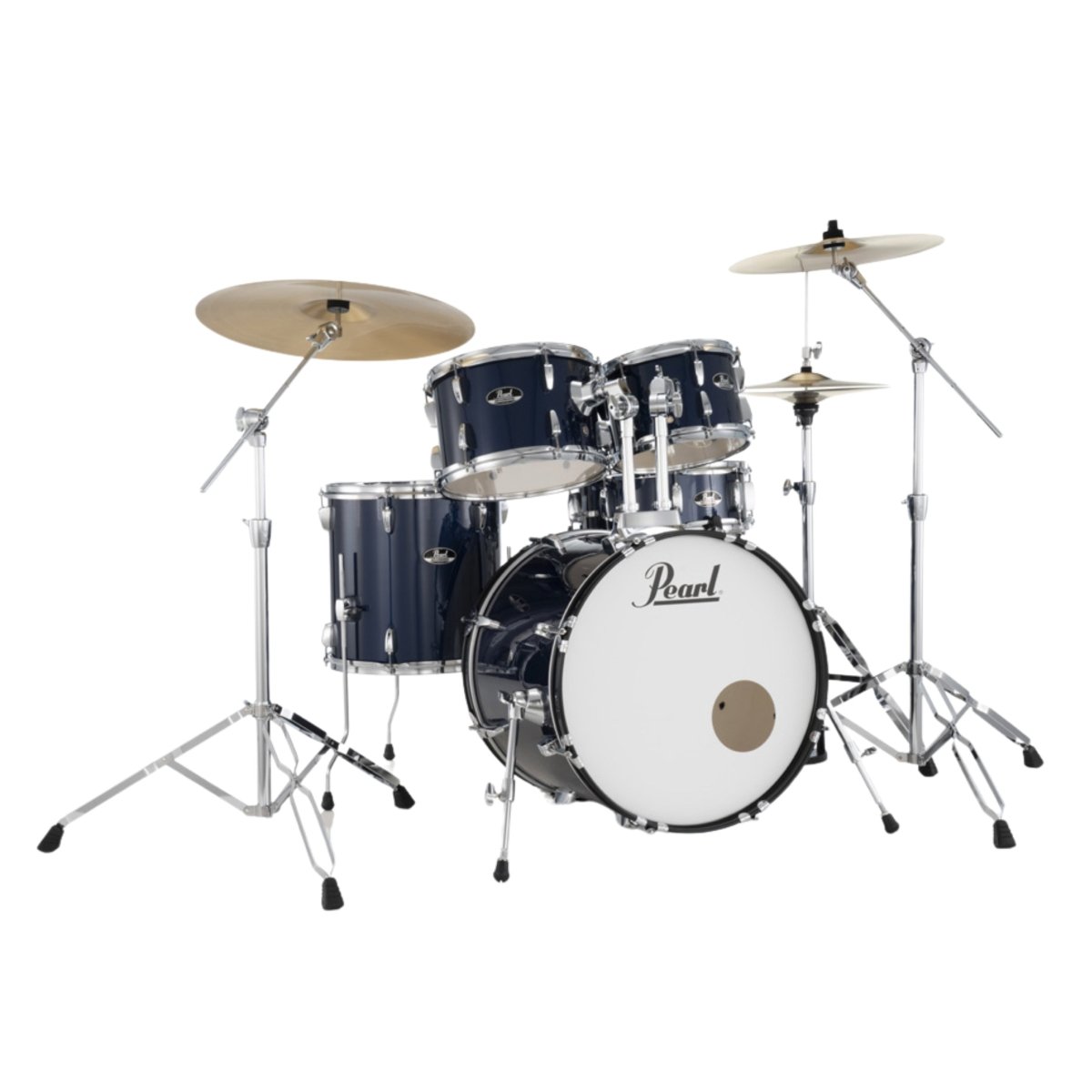 Pearl Roadshow-Plus 5pc 20" with BRD-1 Cymbals Drum Package - Royal Blue Metallic Acoustic Drums Sky Music