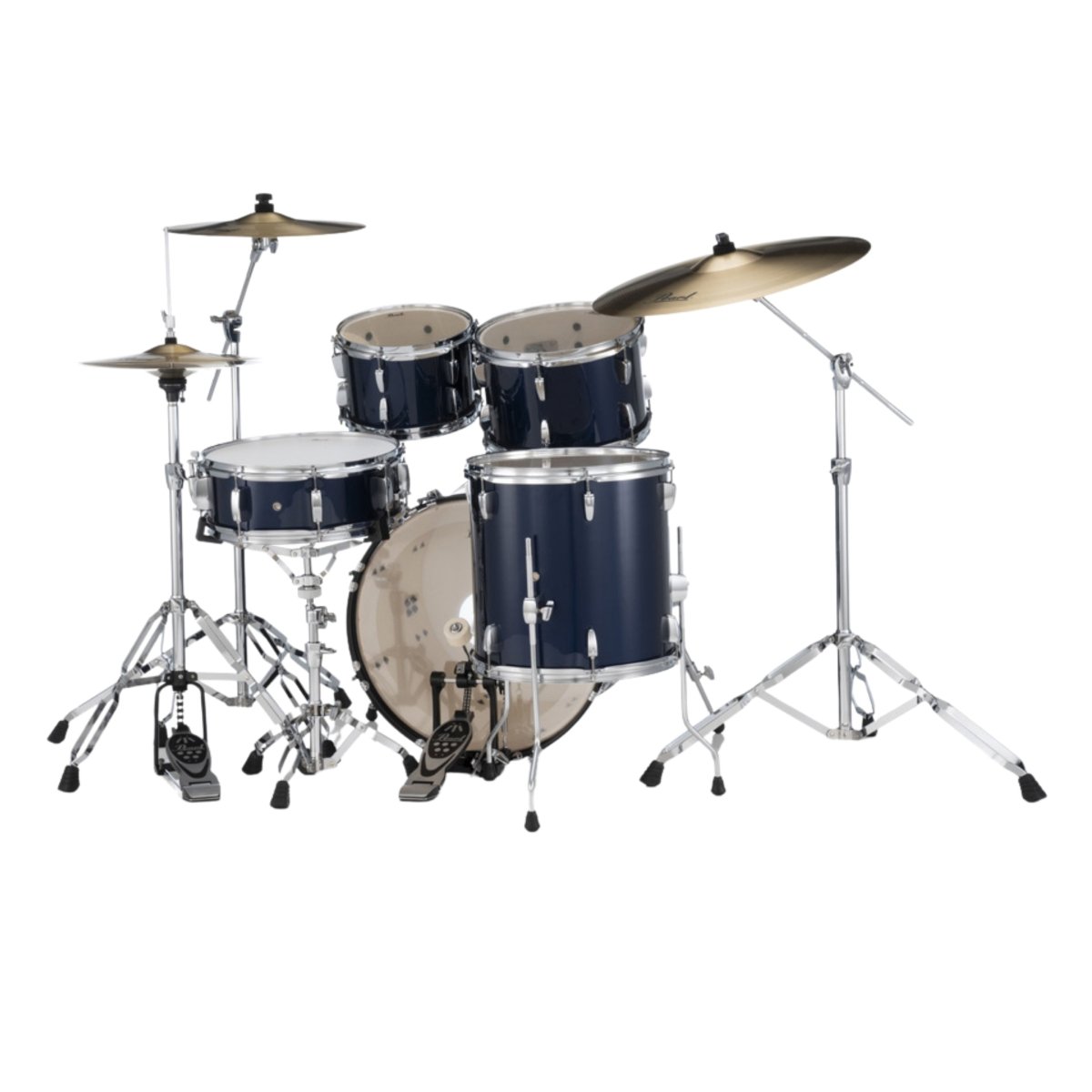 Pearl Roadshow-Plus 5pc 20" with BRD-1 Cymbals Drum Package - Royal Blue Metallic Acoustic Drums Sky Music