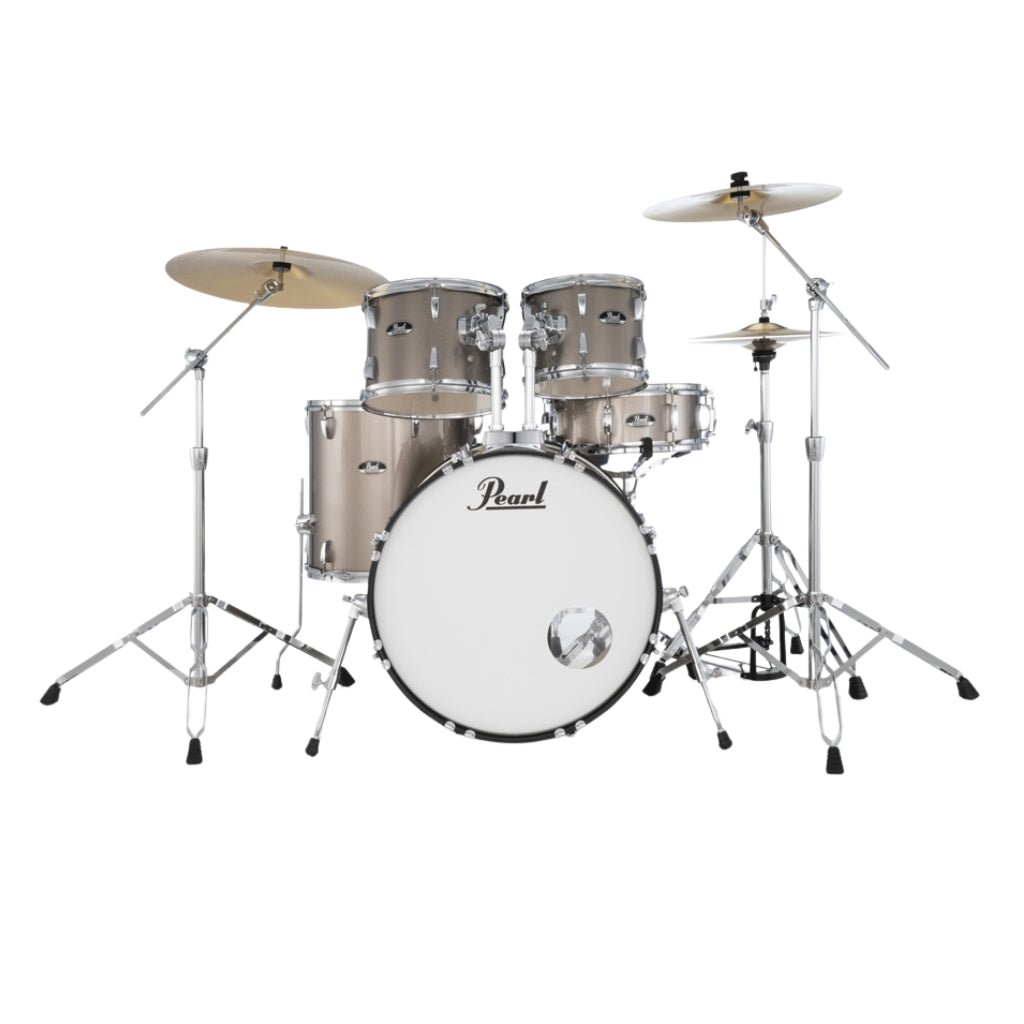 Pearl Roadshow-PLUS 5pc 22" Drum Package with Pearl Cymbals - Bronze Metallic Acoustic Drums Sky Music
