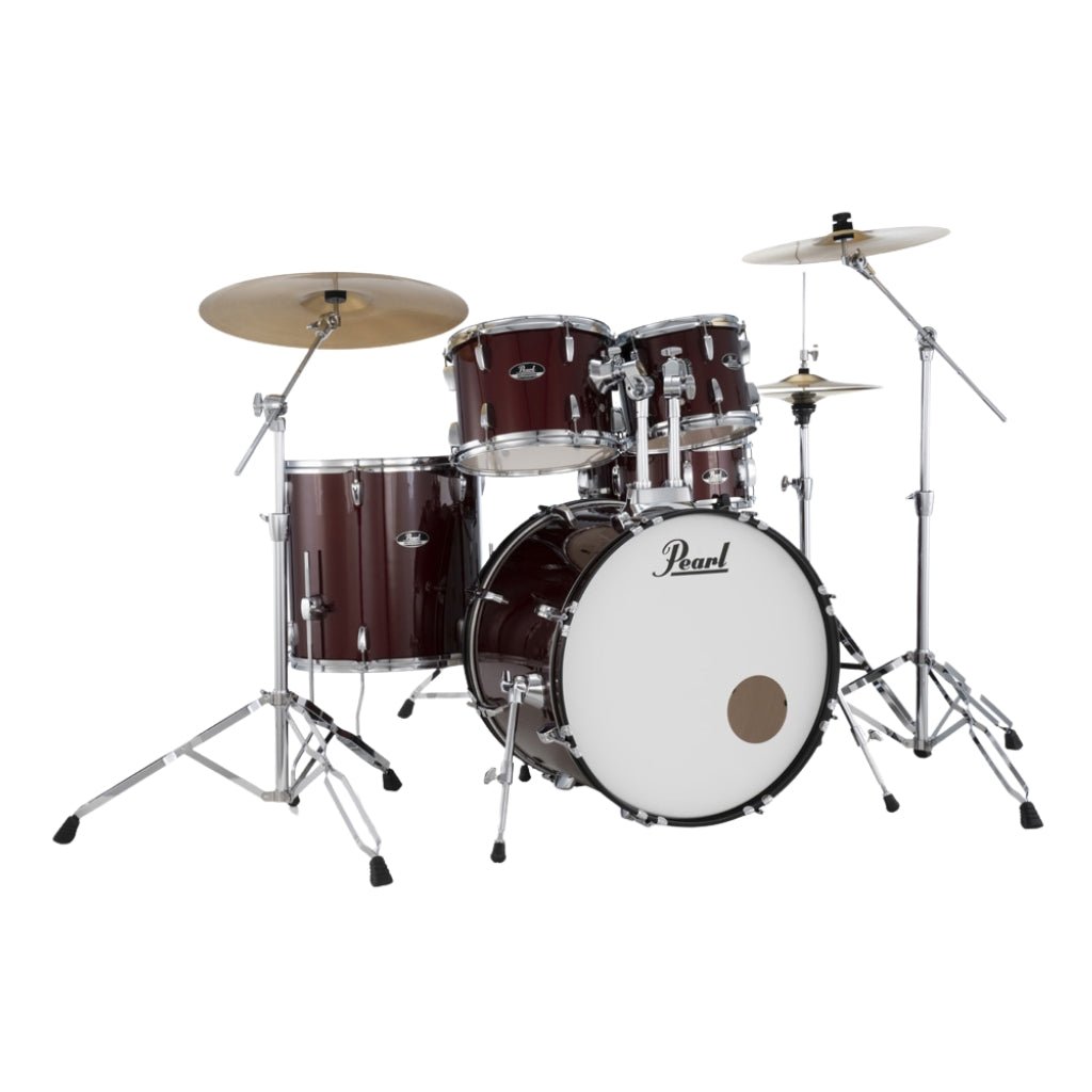 Pearl Roadshow-PLUS 5pc 22" Drum Package with Pearl Cymbals - Red Wine Acoustic Drums Sky Music