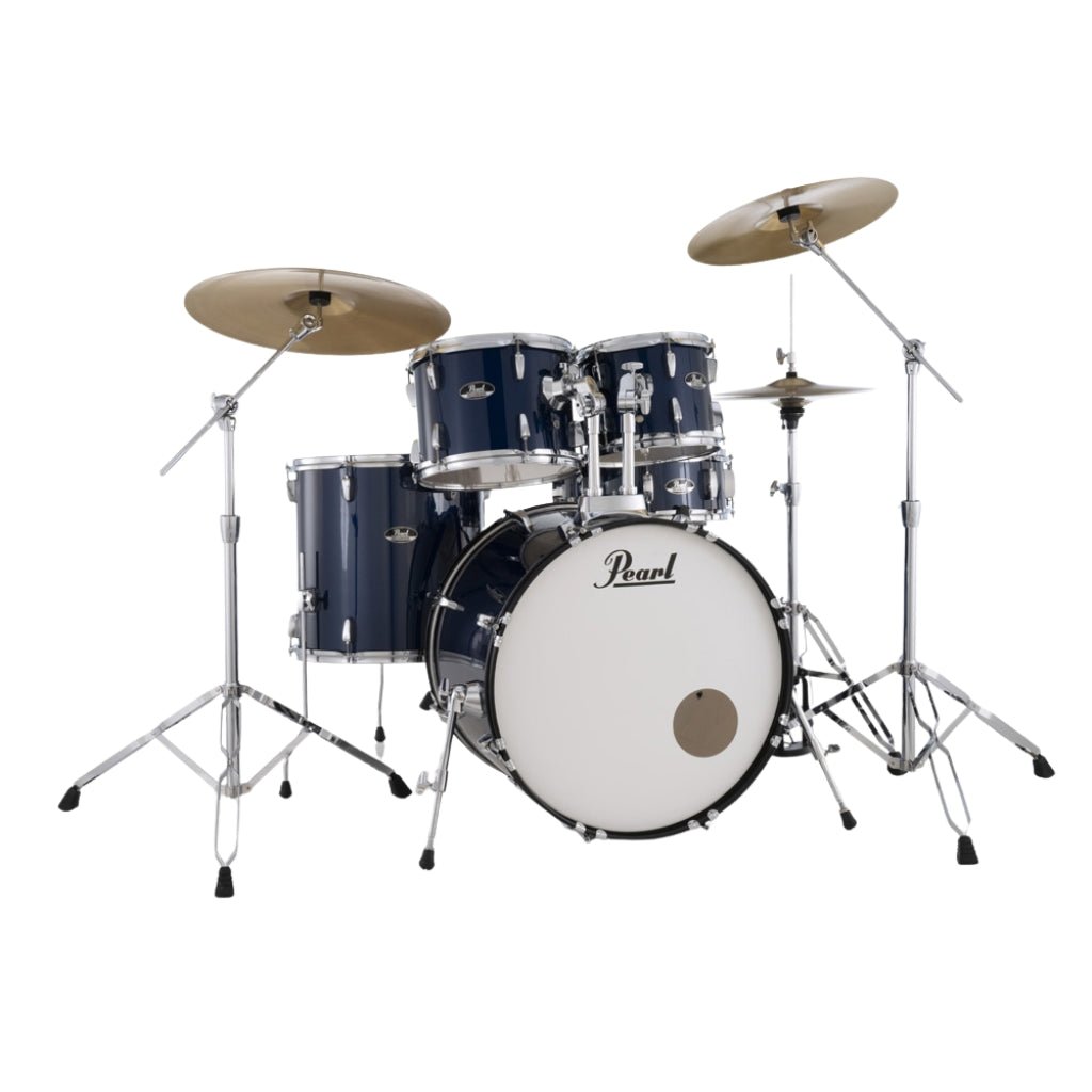 Pearl Roadshow-PLUS 5pc 22" Drum Package with Pearl Cymbals - Royal Blue Metallic Acoustic Drums Sky Music