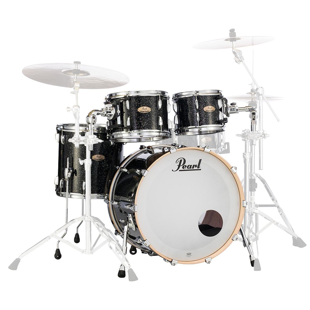 Pearl Studio Session 20" Fusion Shell Pack - Black Halo Glitter Acoustic Drums Sky Music
