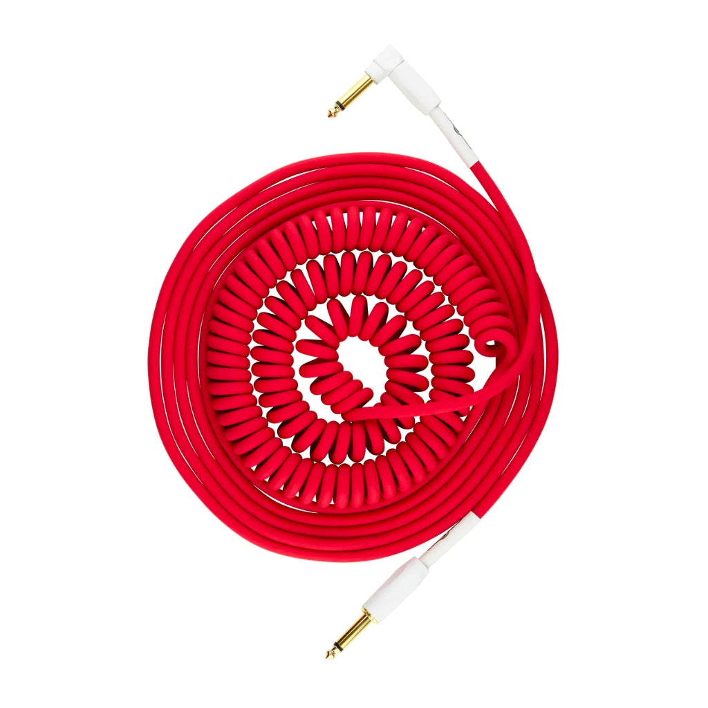 Pig Hog - Half Coil Instrument Cable - 30ft Candy Apple Red