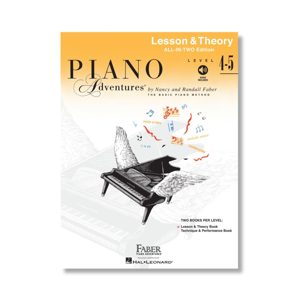 Piano Adventures: Level 4-5, Lesson &amp; Theory Book All-in-Two Edition Books Sky Music