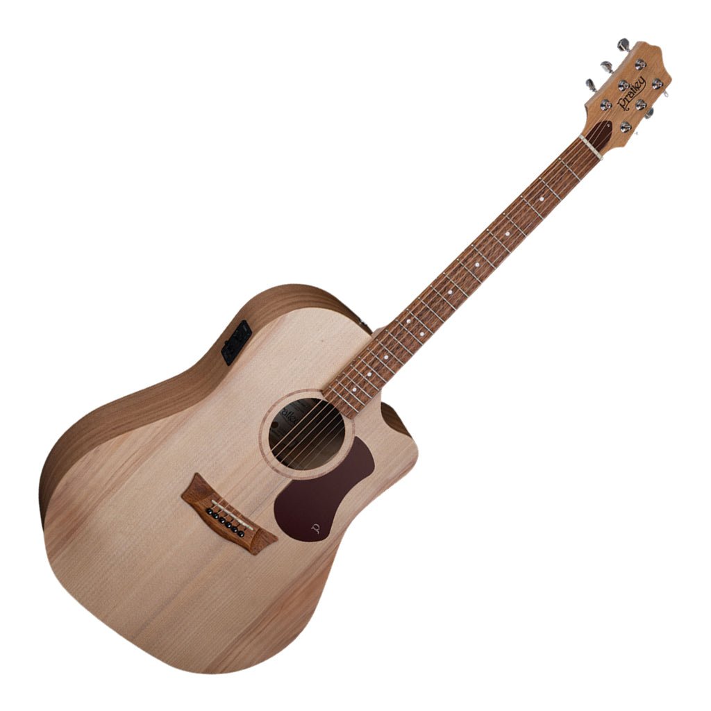 Pratley Entertainer Dreadnought Cutaway Solid Qld Maple Back and Sides - Solid Bunya Top Acoustic Guitars Sky Music