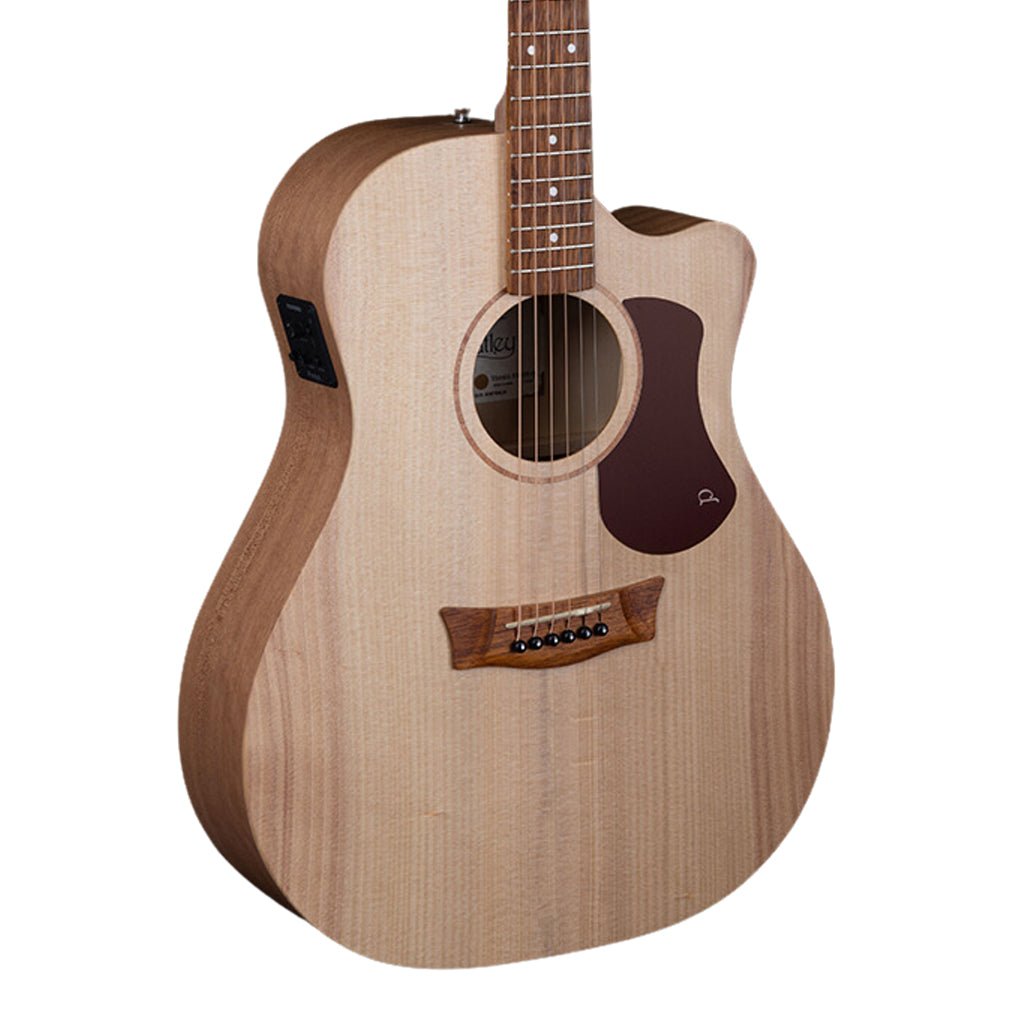 Pratley Entertainer OM Cutaway Solid Qld Maple Back and Sides - Solid Bunya Top Acoustic Guitars Sky Music