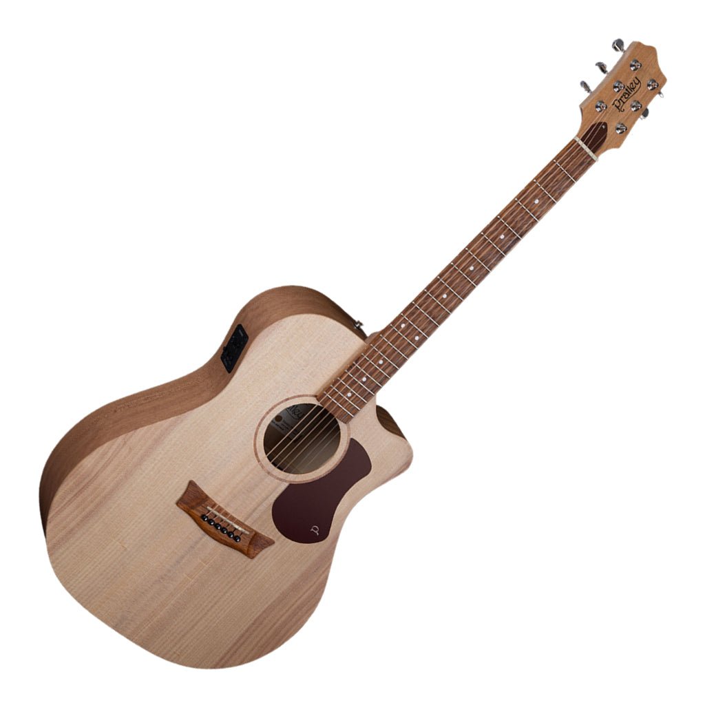 Pratley Entertainer OM Cutaway Solid Qld Maple Back and Sides - Solid Bunya Top Acoustic Guitars Sky Music