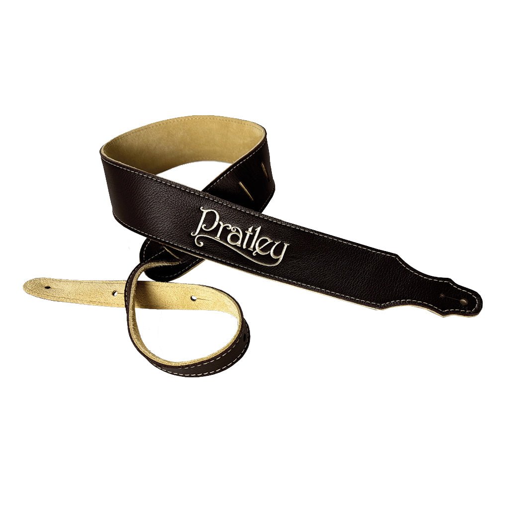 Pratley Leather Guitar Strap - Chocolate Guitar Straps Sky Music