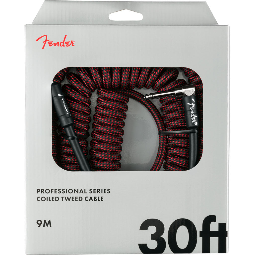Fender Professional Coil Cable 30ft Red Tweed