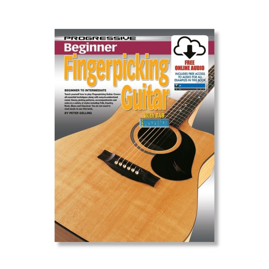 Progressive Beginner Fingerpicking Guitar - Book/Online Audio Books Sky Music