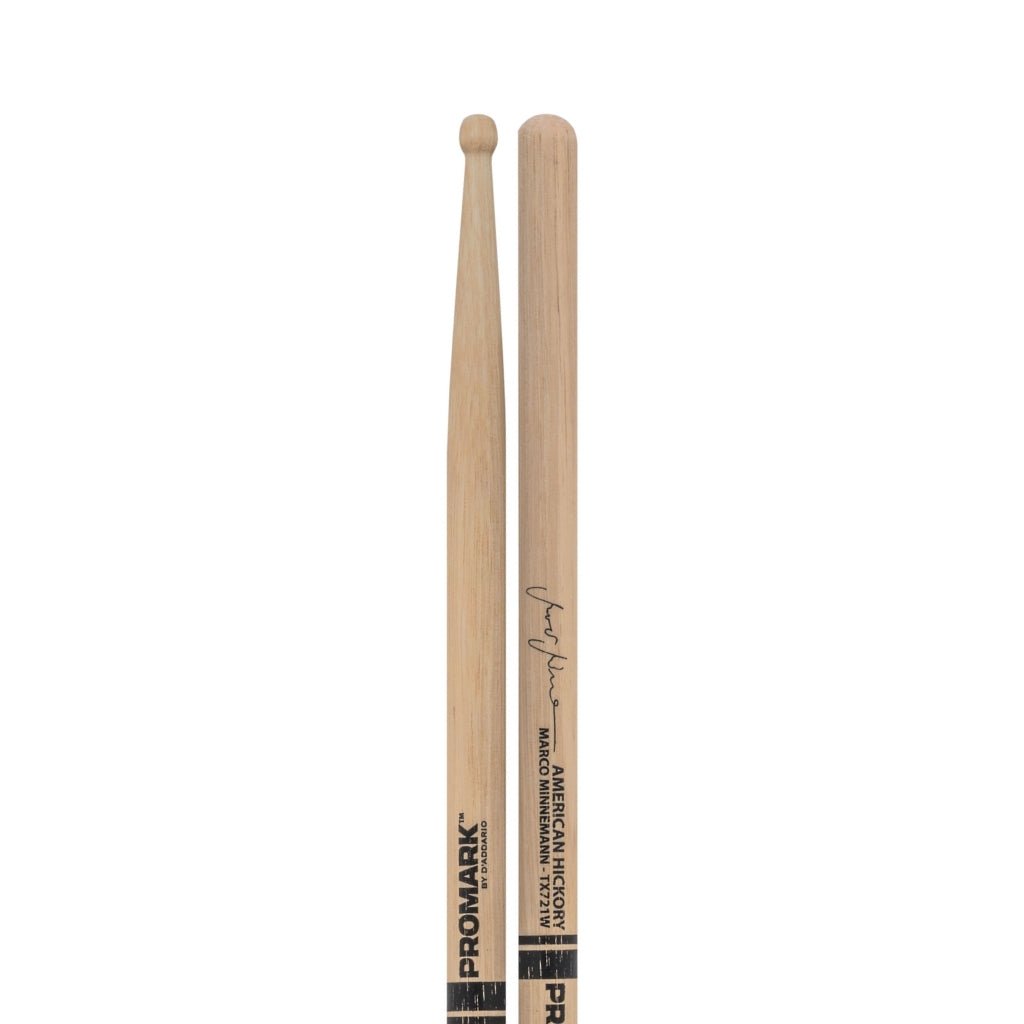 Promark Marco Minnemann 721 Signature Lacquered Hickory Drumsticks Drum Sticks Sky Music