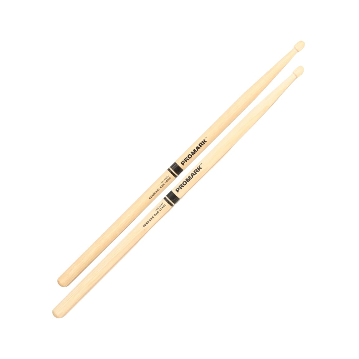 Promark Rebound Drumsticks - Raw Hickory, 5AB Long Drum Sticks Sky Music