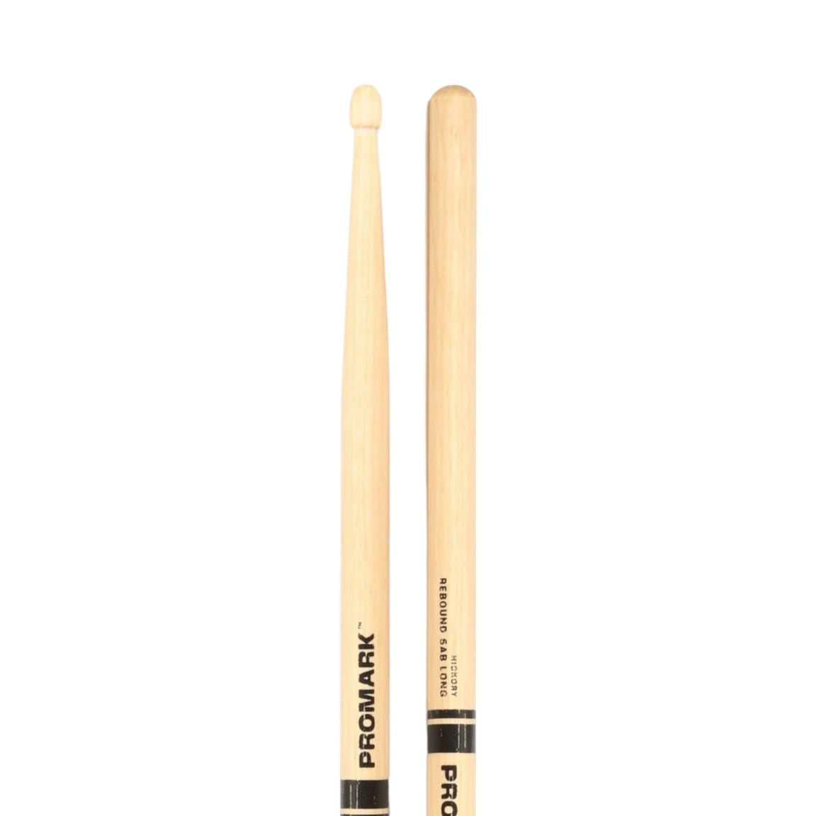 Promark Rebound Drumsticks - Raw Hickory, 5AB Long Drum Sticks Sky Music