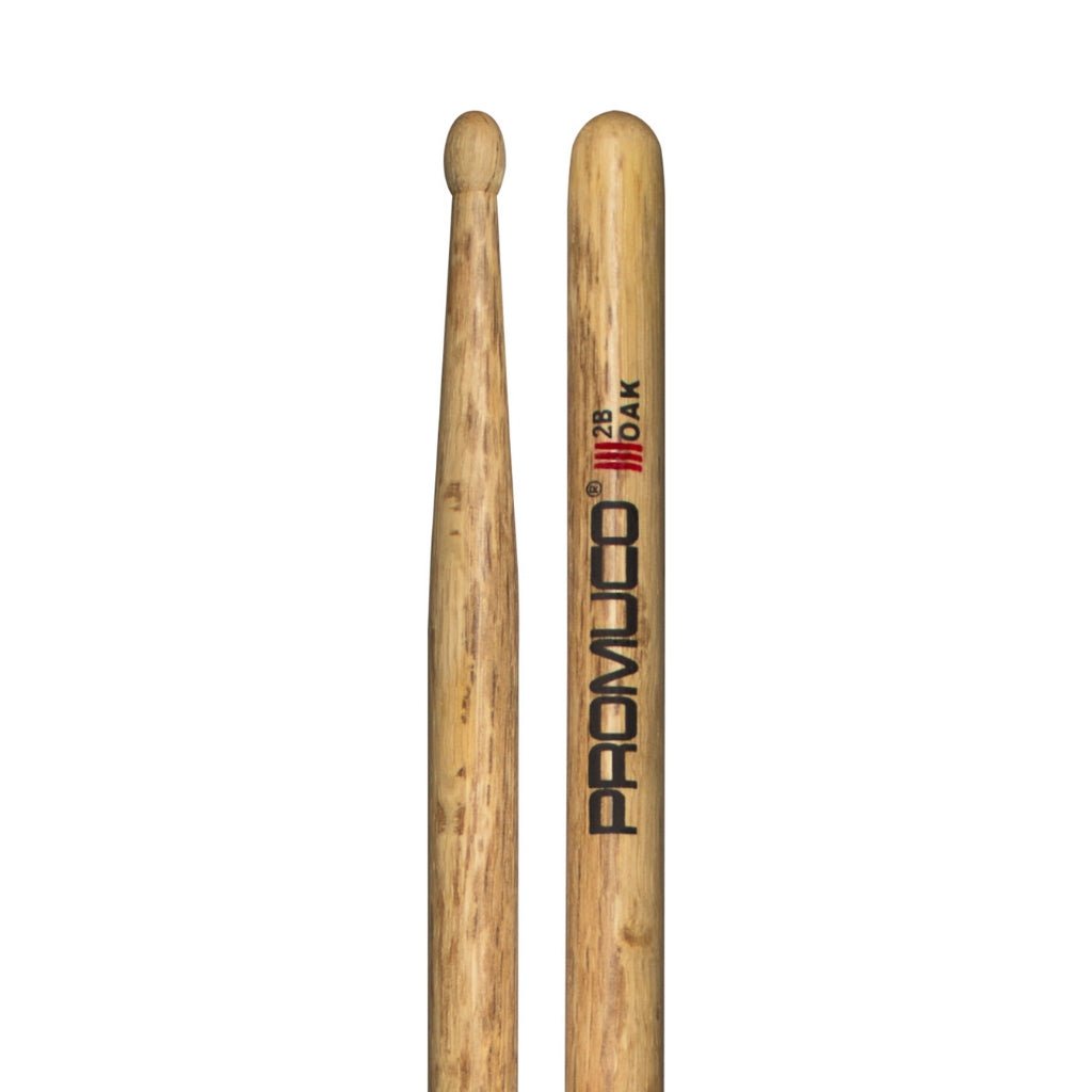 Promuco Oak 2B Wood Tip Drumsticks Drum Sticks Sky Music