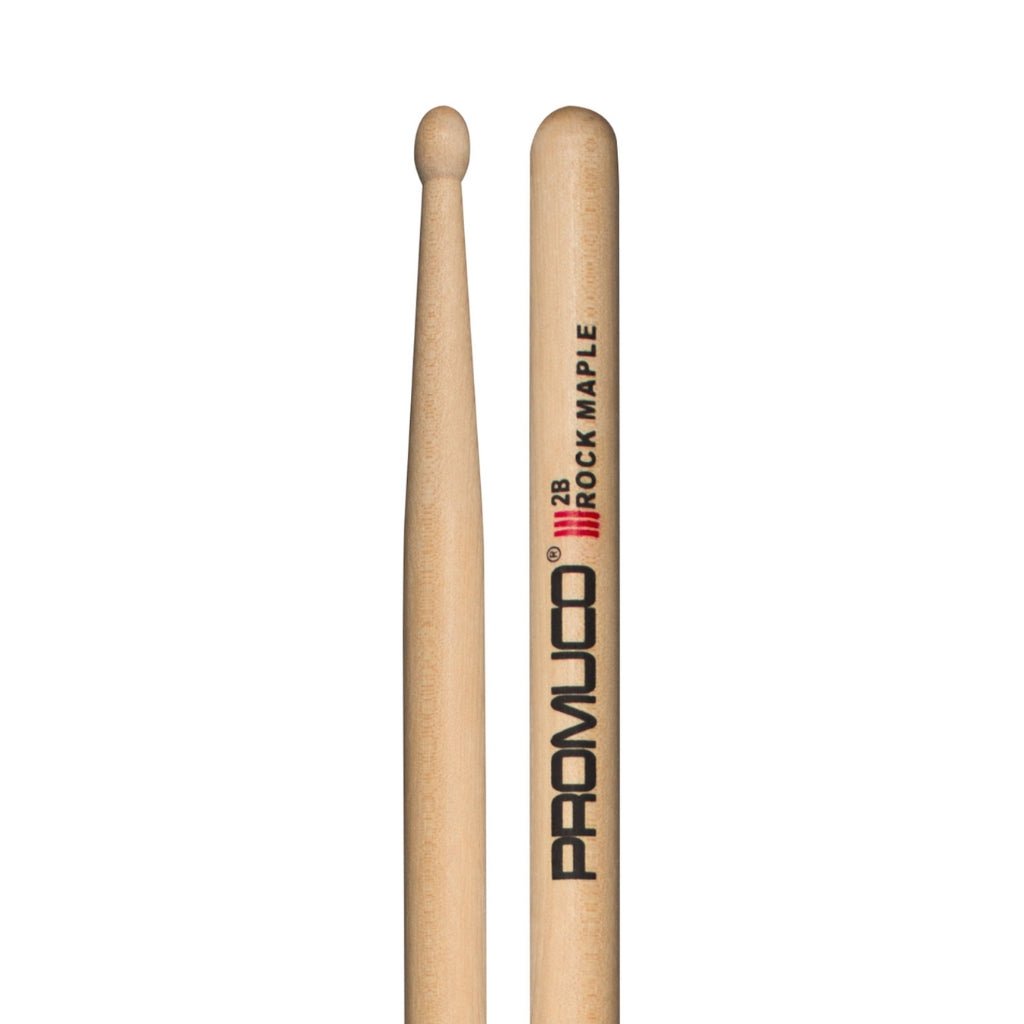 Promuco Rock Maple 2B Wood Tip Drumsticks Drum Sticks Sky Music