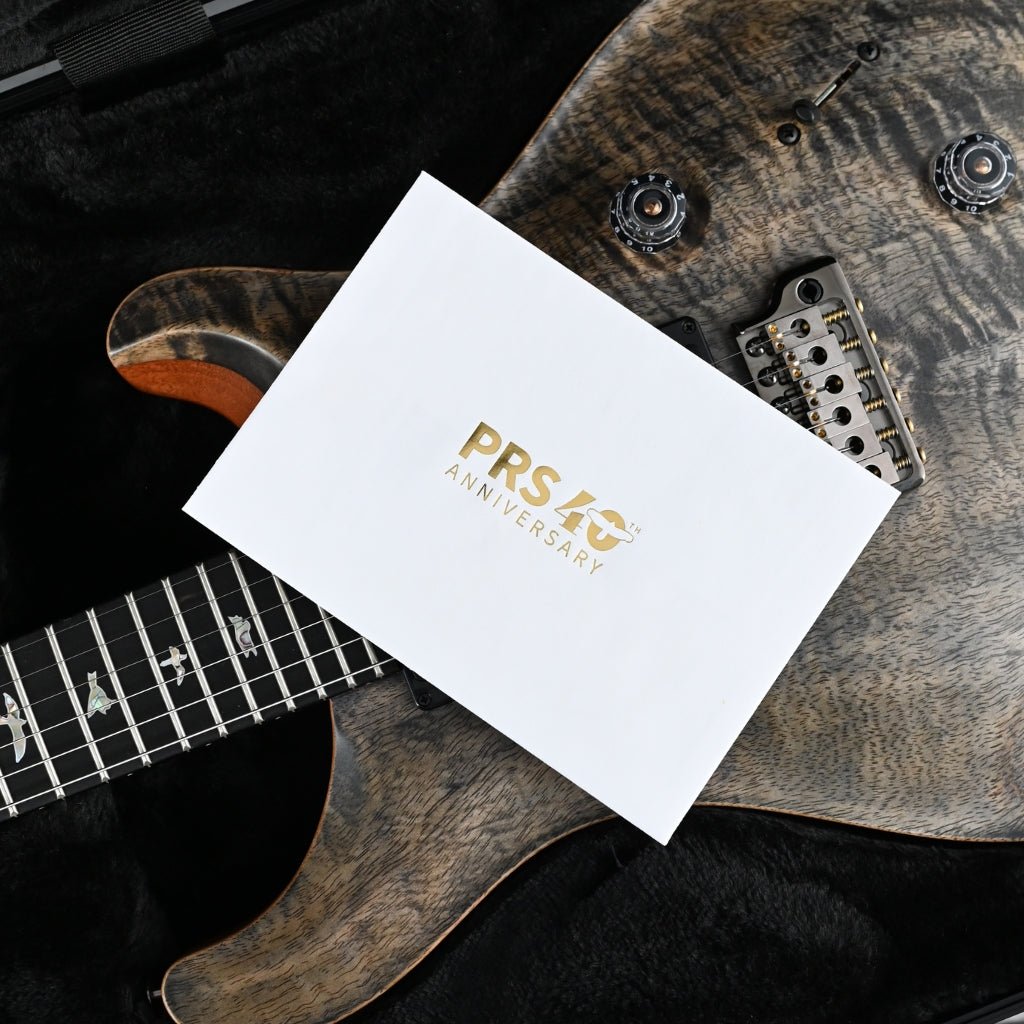 PRS 40th Anniversary Custom 24 Satin Limited Edition Electric Guitar - Charcoal Electric Guitars Sky Music