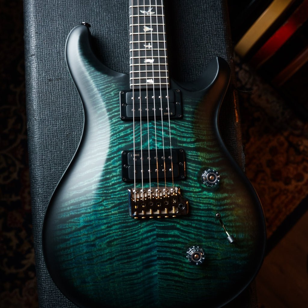 PRS 40th Anniversary Custom 24 Satin Limited Edition Electric Guitar - Cobalt Smokeburst Electric Guitars Sky Music