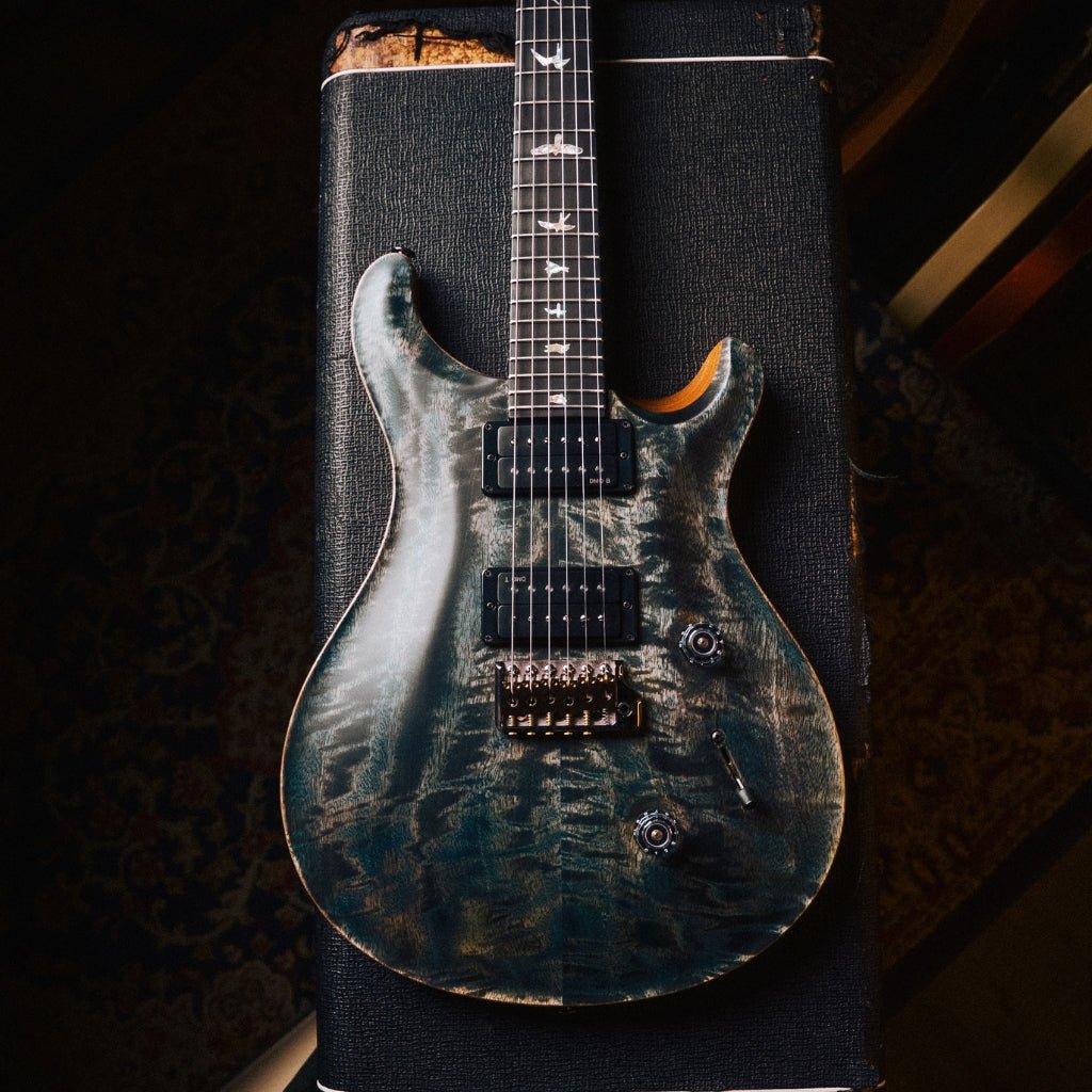 PRS 40th Anniversary Custom 24 Satin Limited Edition Electric Guitar - Faded Whale Blue Electric Guitars Sky Music