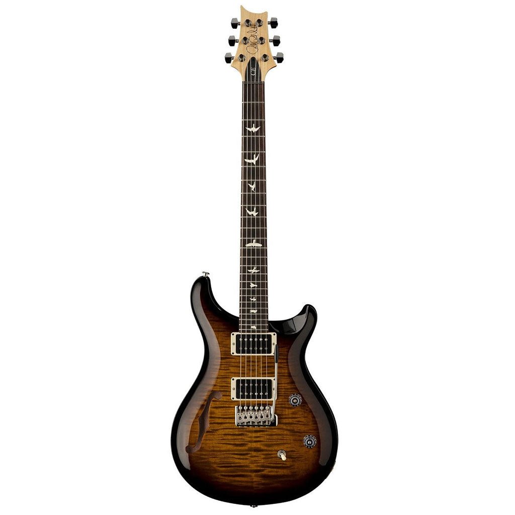 PRS CE24 Semi Hollow Electric Guitar - Black Amber Electric Guitars Sky Music