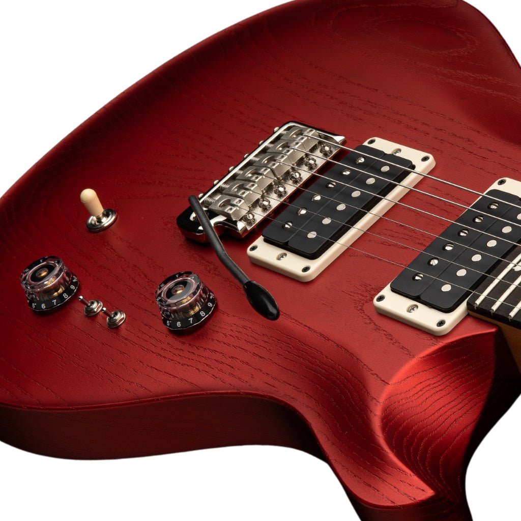 PRS CE2408 Swamp Ash Satin Electric Guitar - Red Apple Metallic Electric Guitars Sky Music