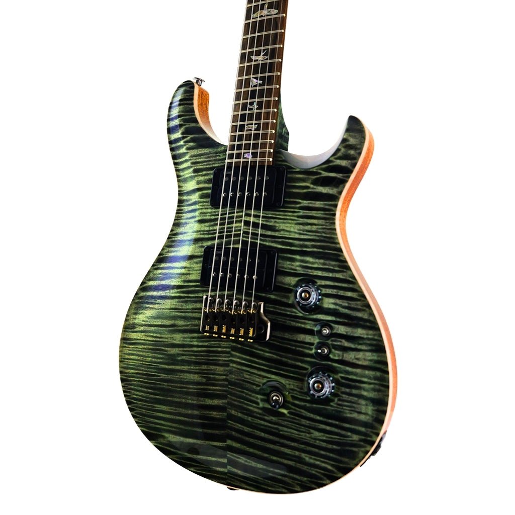PRS Custom 24-08 10-Top Natural Back Electric Guitar - Sage Electric Guitars Sky Music
