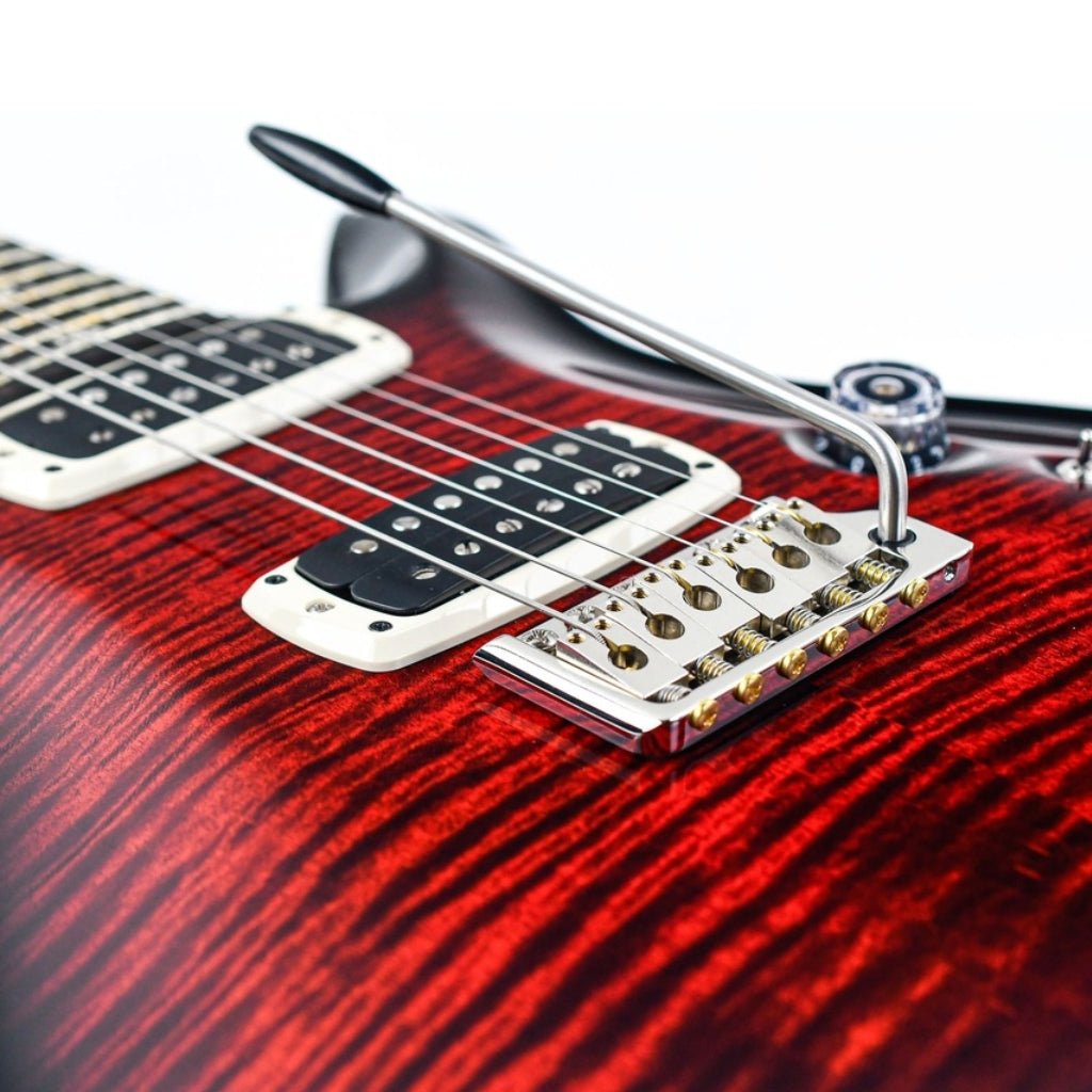 PRS Custom 24-08 Pattern Thin Electric Guitar - Fire Smokeburst Electric Guitars Sky Music