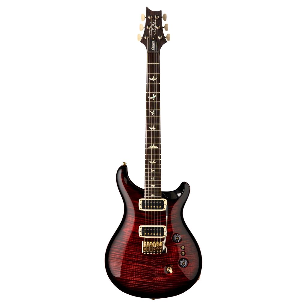 PRS Custom 24-08 Pattern Thin Electric Guitar - Fire Smokeburst Electric Guitars Sky Music
