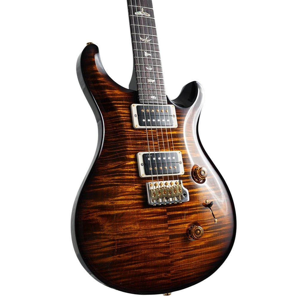 PRS Custom 24 Pattern Thin 10 Top Electric Guitar - Black Gold Burst Electric Guitars Sky Music