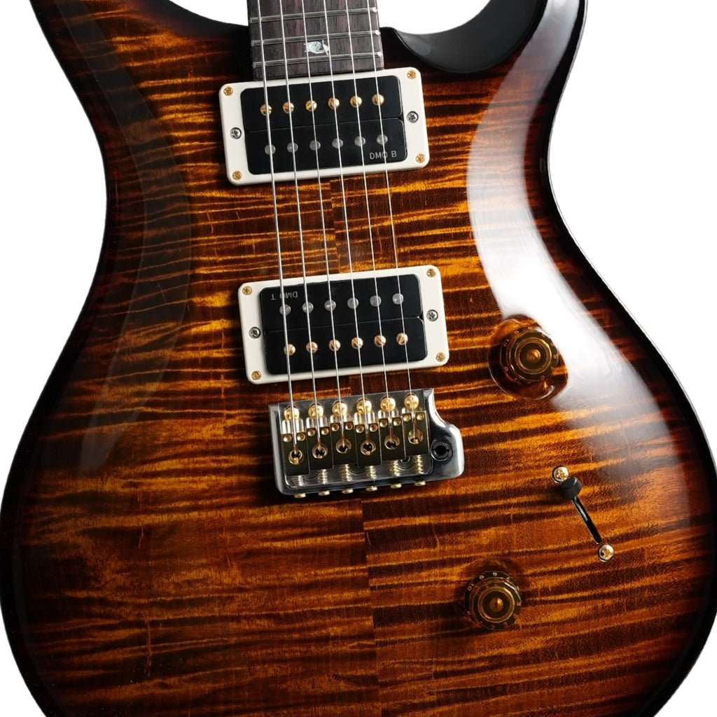 PRS Custom 24 Pattern Thin 10 Top Electric Guitar - Black Gold Burst Electric Guitars Sky Music
