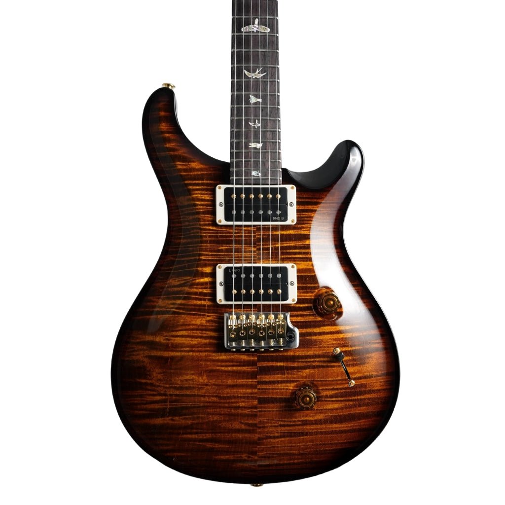 PRS Custom 24 Pattern Thin 10 Top Electric Guitar - Black Gold Burst Electric Guitars Sky Music