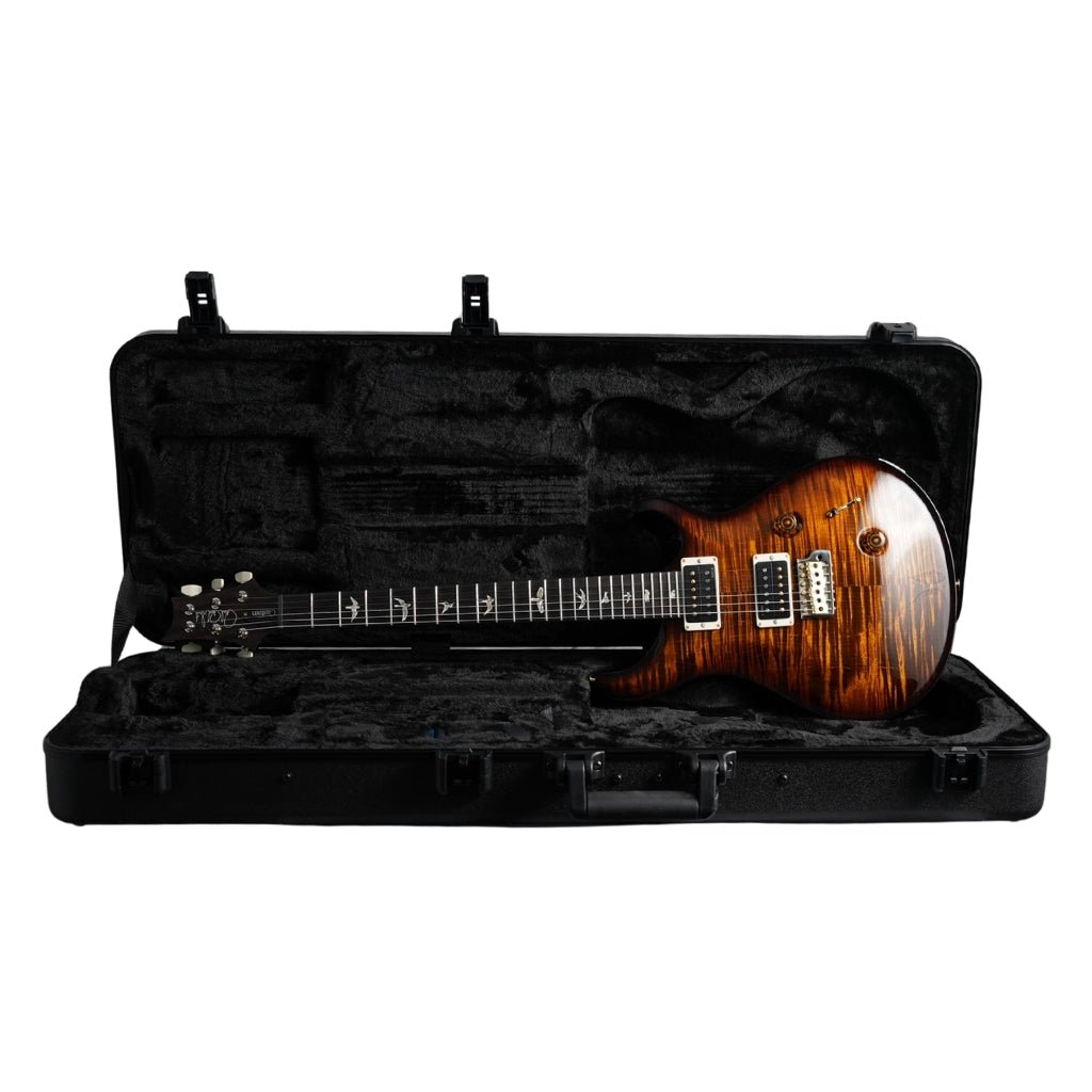 PRS Custom 24 Pattern Thin 10 Top Electric Guitar - Black Gold Burst Electric Guitars Sky Music