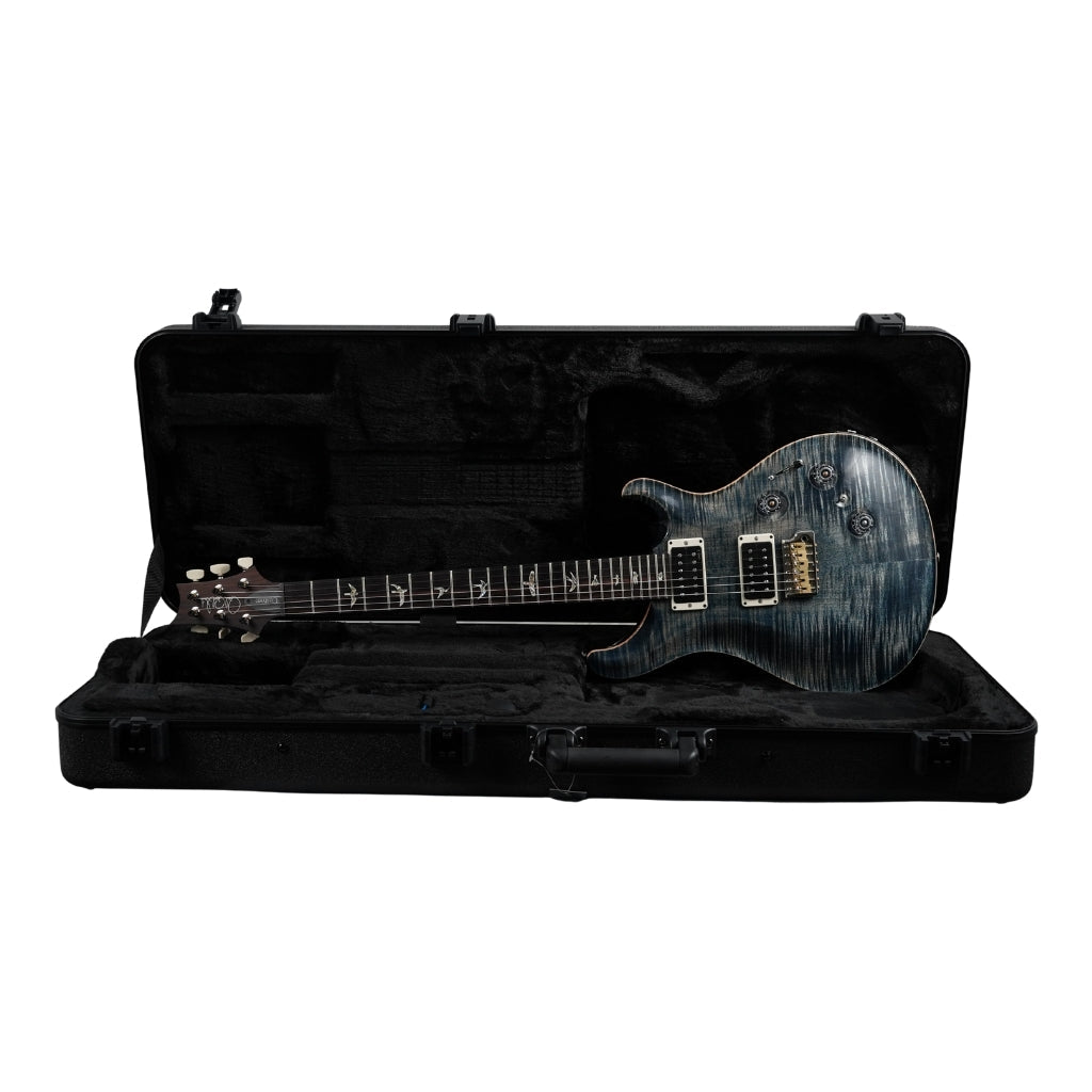 PRS Custom 24 Piezo Pattern Thin Electric Guitar - Faded Whale Blue Electric Guitars Sky Music