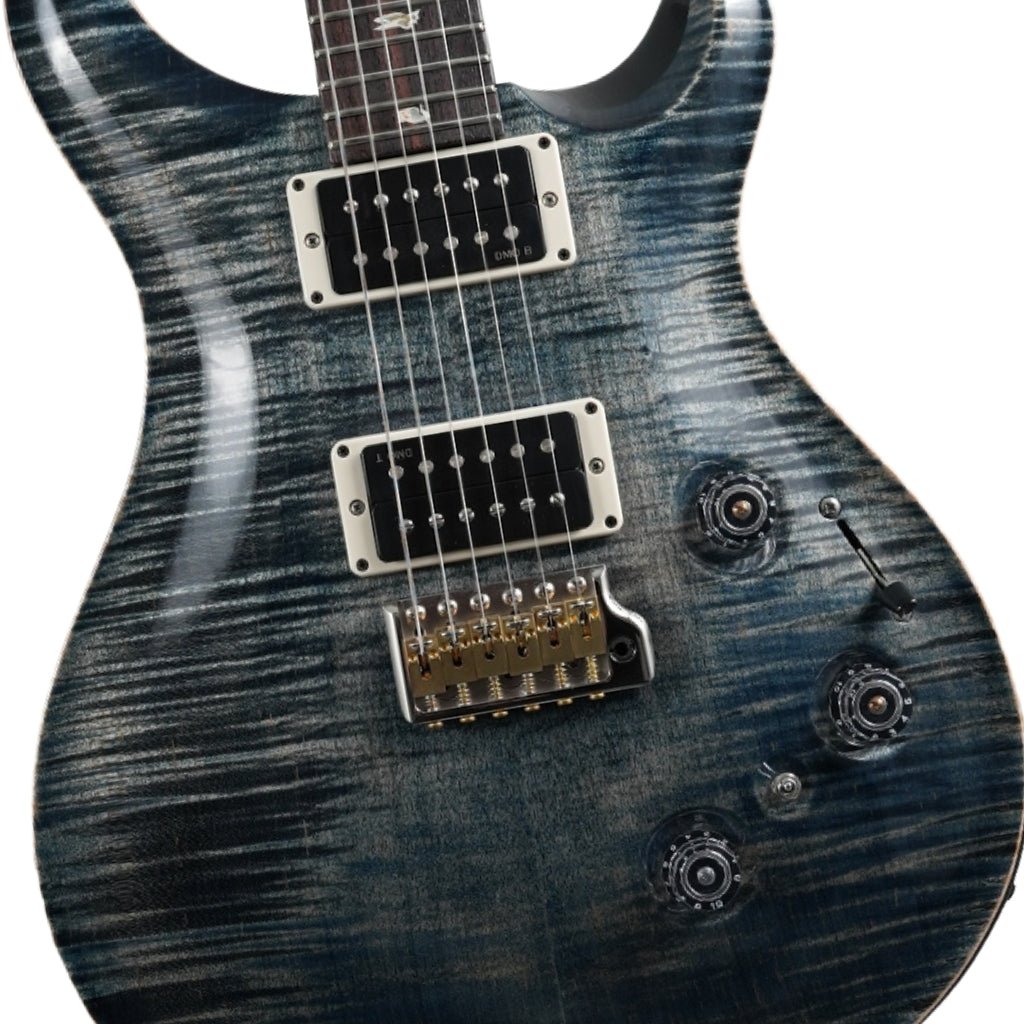 PRS Custom 24 Piezo Pattern Thin Electric Guitar - Faded Whale Blue Electric Guitars Sky Music