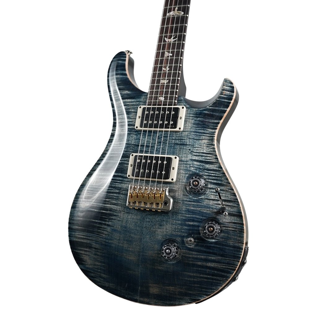 PRS Custom 24 Piezo Pattern Thin Electric Guitar - Faded Whale Blue Electric Guitars Sky Music