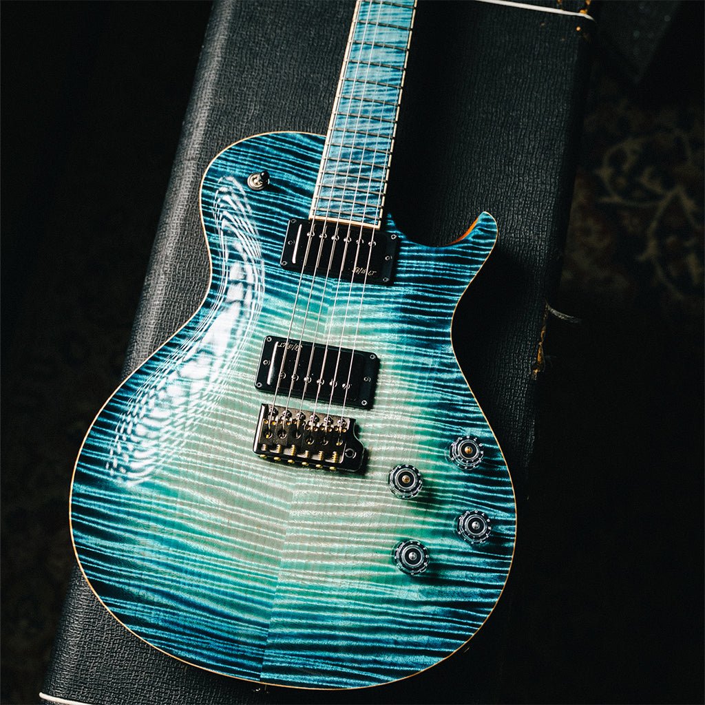 PRS Private Stock 11394 Mccarty 594 Singlecut Tremolo Electric Guitar - Sub Zero Glow Electric Guitars Sky Music