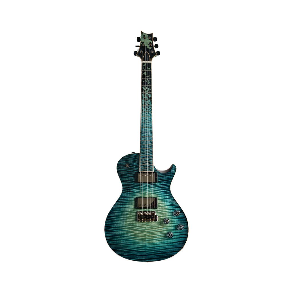 PRS Private Stock 11394 Mccarty 594 Singlecut Tremolo Electric Guitar - Sub Zero Glow Electric Guitars Sky Music