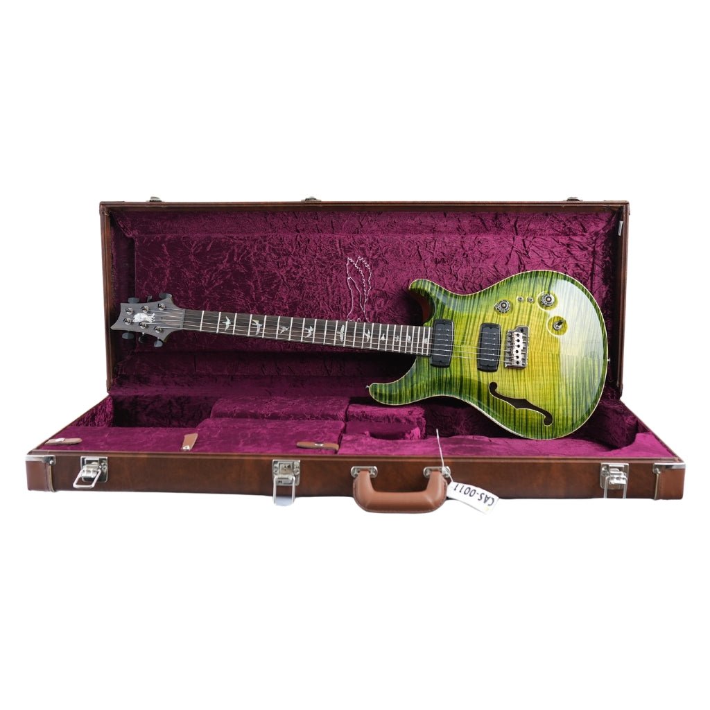 PRS Private Stock 11603 Custom 24-08 Semi-Hollow Electric Guitar - Rainforest Glow Electric Guitars Sky Music