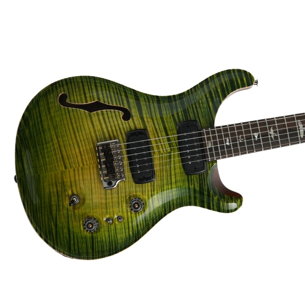 PRS Private Stock 11603 Custom 24-08 Semi-Hollow Electric Guitar - Rainforest Glow Electric Guitars Sky Music