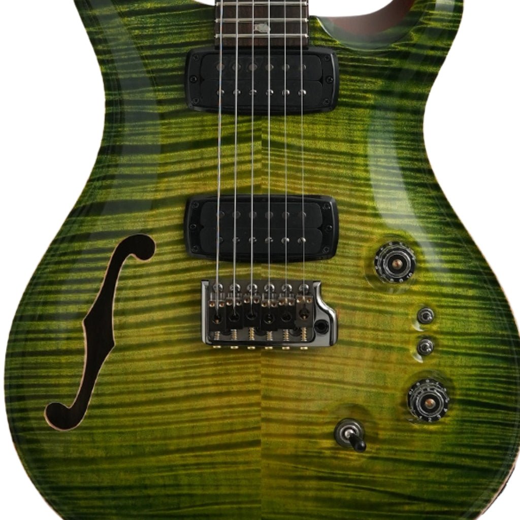 PRS Private Stock 11603 Custom 24-08 Semi-Hollow Electric Guitar - Rainforest Glow Electric Guitars Sky Music