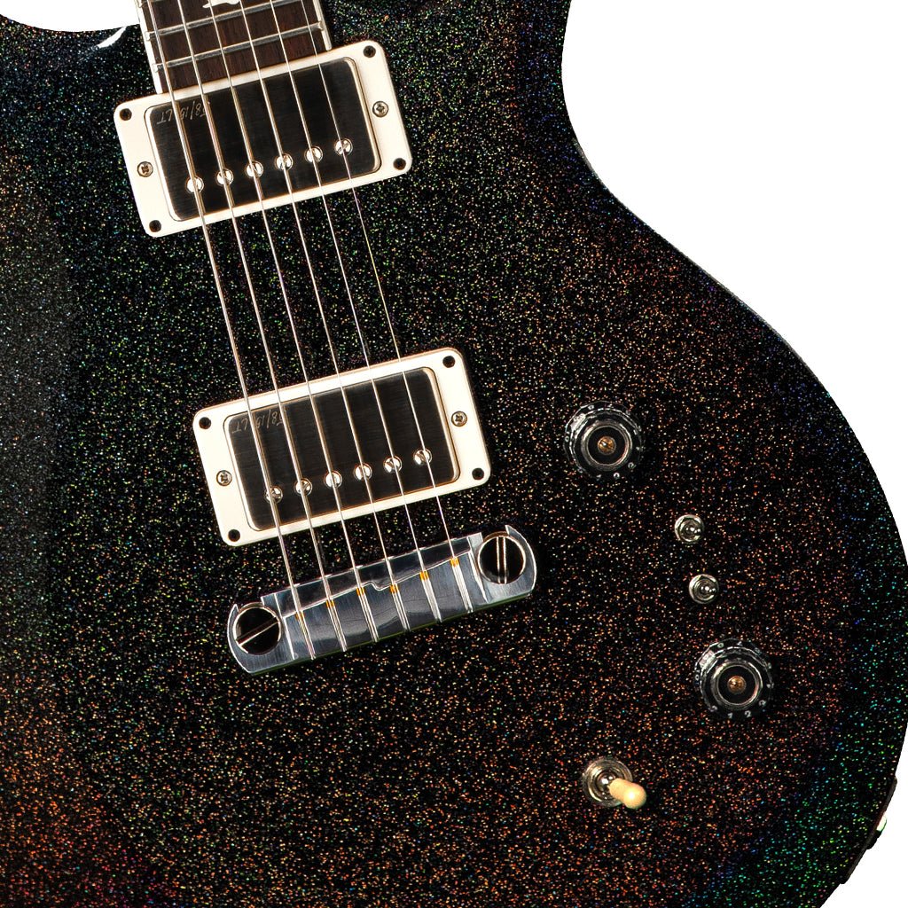 PRS S2 Mira 594 Electric Guitar - Black Rainbow Holoflake Electric Guitars Sky Music