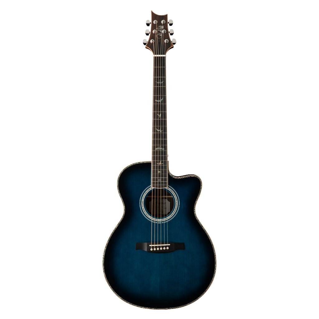PRS SE A60E Acoustic Electric W Case - Cobalt Blue Burst Acoustic Guitars Sky Music