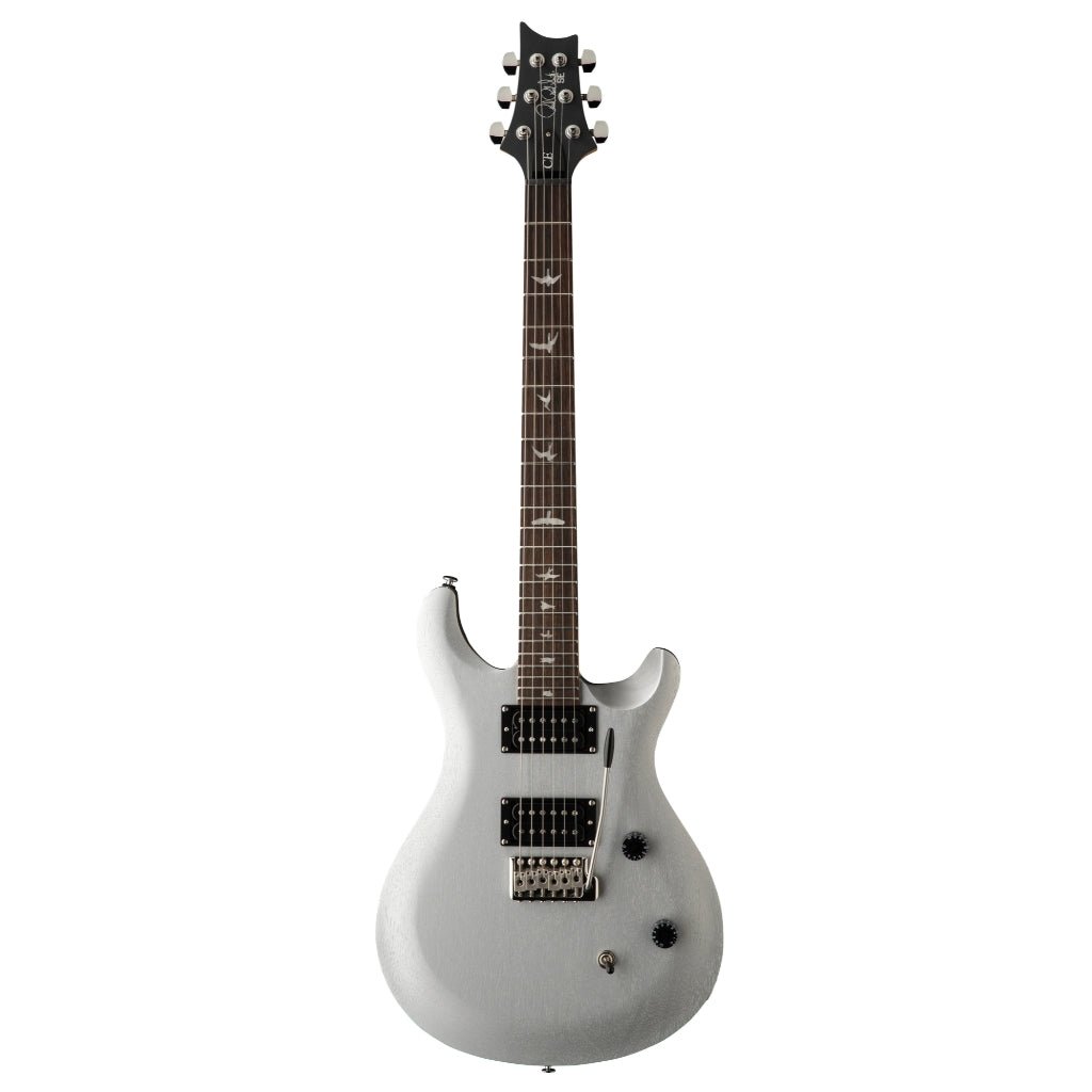 PRS SE CE24 Standard Satin Electric Guitar - Metallic Silver Electric Guitars Sky Music