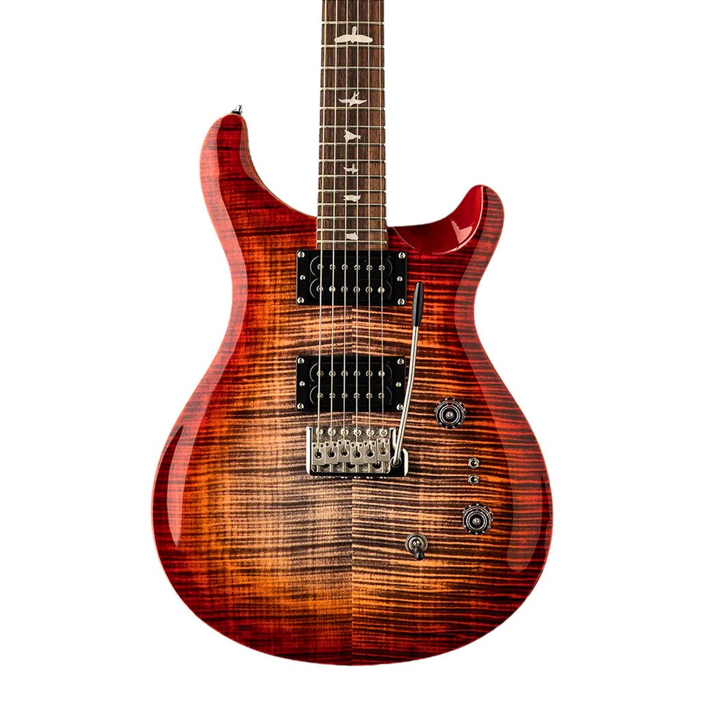 PRS SE Custom 24 08 - Charcoal Cherry Burst Electric Guitars Sky Music