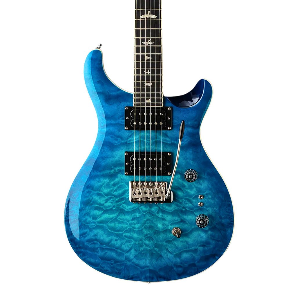 PRS SE Custom 24 08 Quilt - Lake Blue Electric Guitars Sky Music