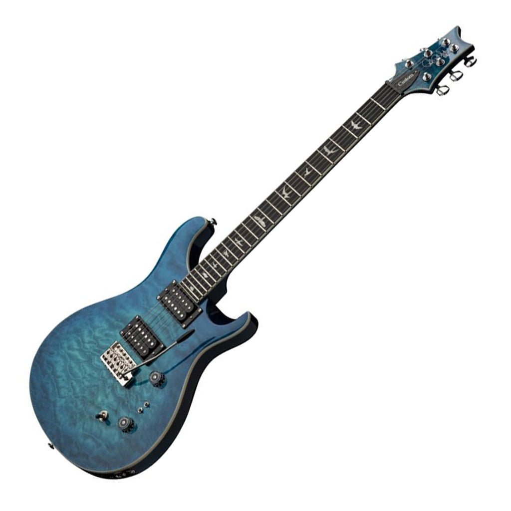 PRS SE Custom 24 08 Quilt - Lake Blue Electric Guitars Sky Music