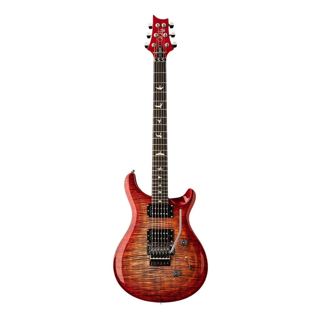 PRS SE Custom 24 Floyd - Charcoal Cherry Burst Electric Guitars Sky Music