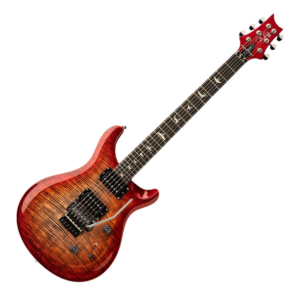 PRS SE Custom 24 Floyd - Charcoal Cherry Burst Electric Guitars Sky Music