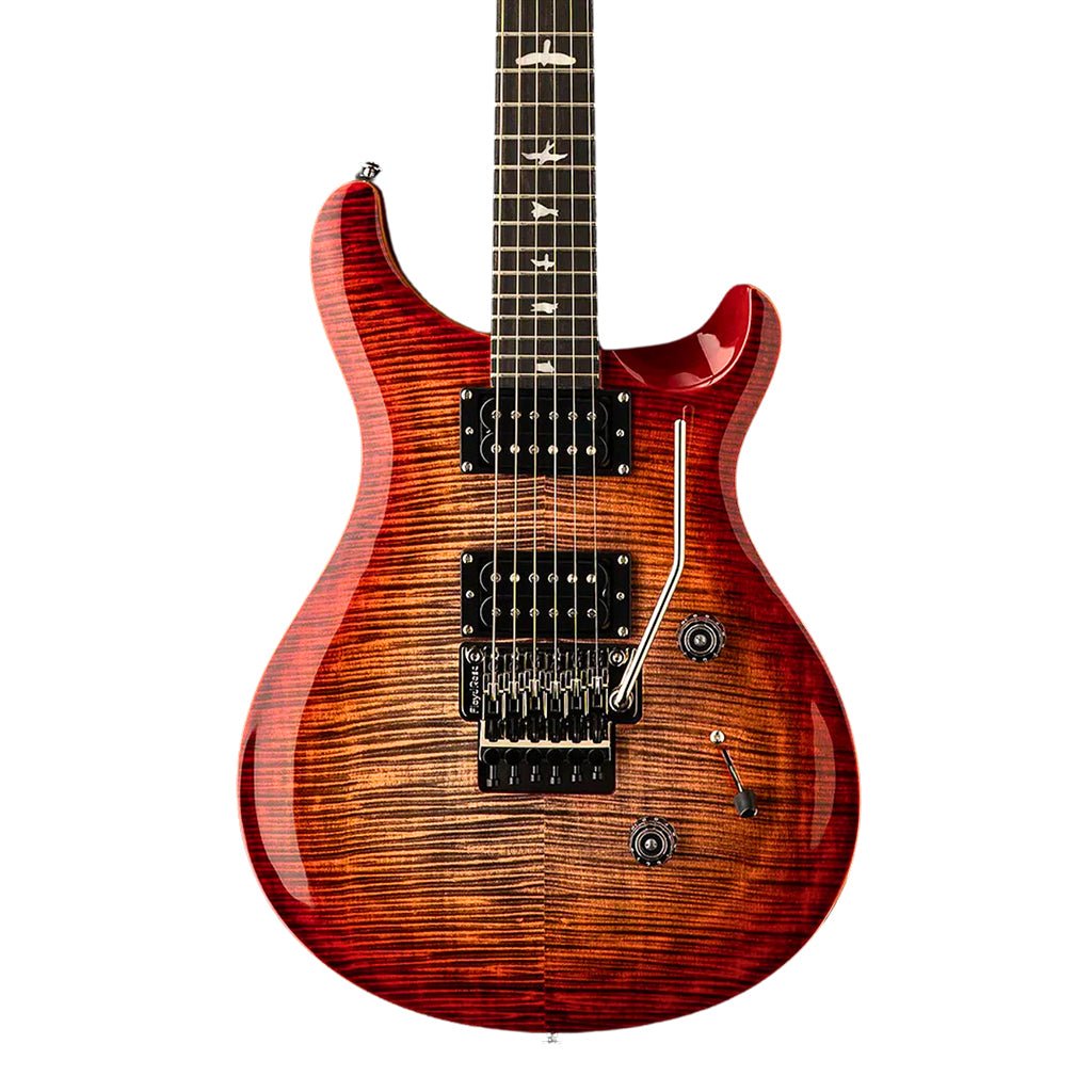 PRS SE Custom 24 Floyd - Charcoal Cherry Burst Electric Guitars Sky Music