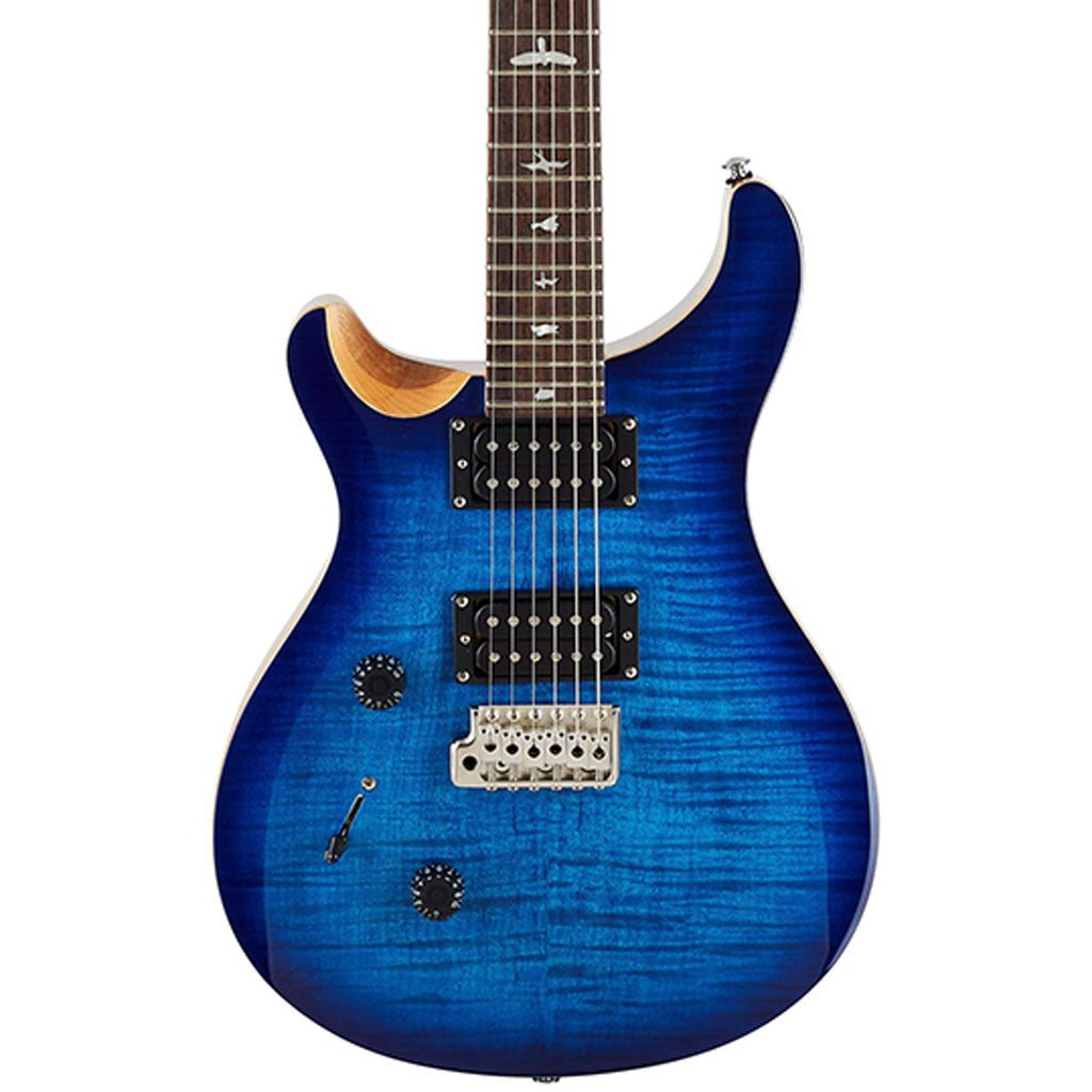 PRS SE Custom 24 Left Hand - Faded Blue Burst Electric Guitars Sky Music