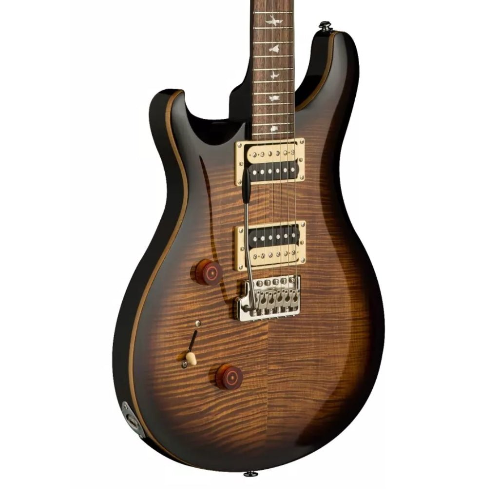 PRS SE Custom 24 Left-Handed Electric Guitar - Black Gold Sunburst Electric Guitars Sky Music